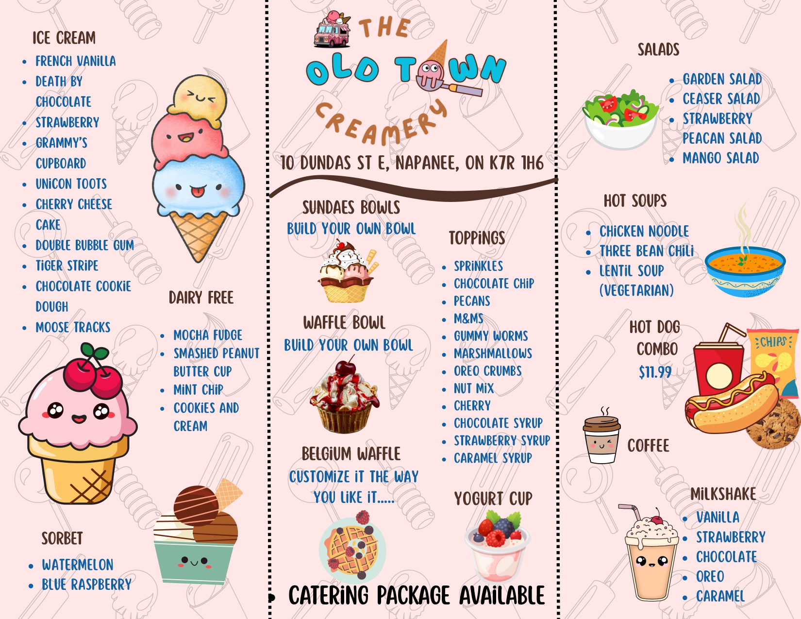 Takeout Menu
